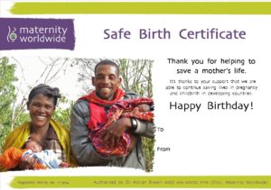 Safe Birth Certificate 2012 - Happy Birthday