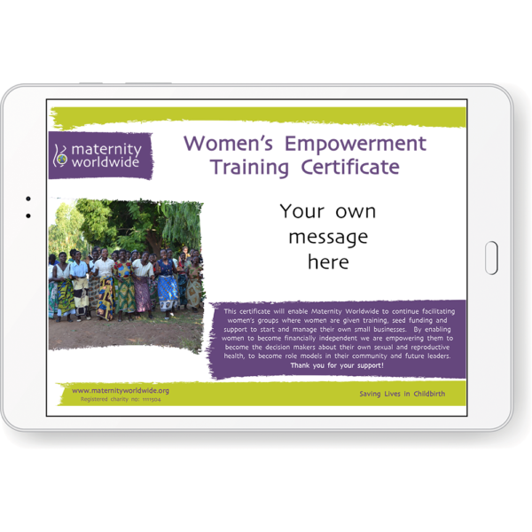 Women's Empowerment<br>Certificate (digital)