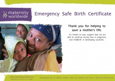Emergency Safe Birth Certificate